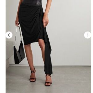 Rick Owens Black Asymmetrical Skirt